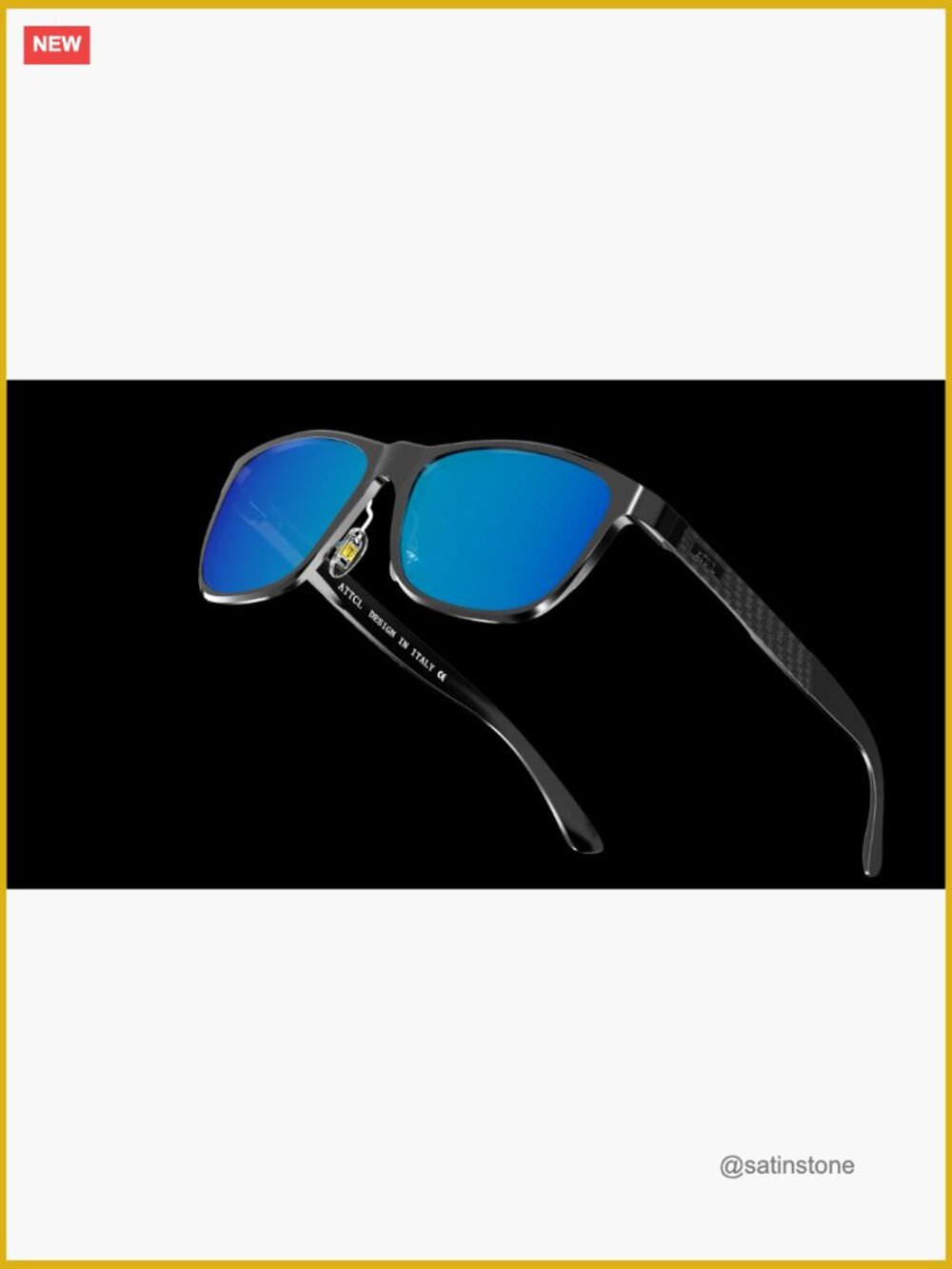 Polarized Sunglasses Men for Driving UV400 Protection Lightweight AL-MG Metal - Picture 7 of 7